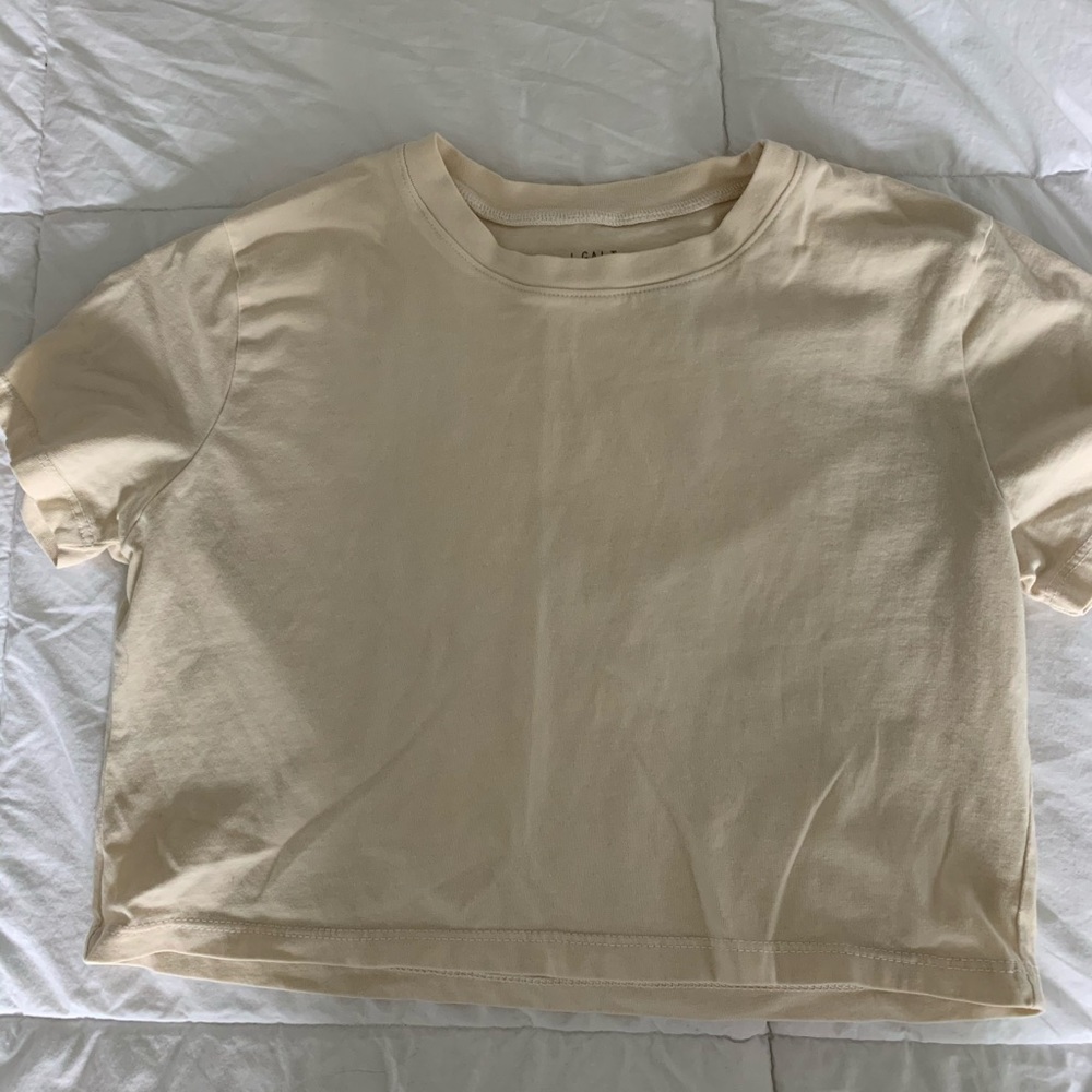 Brandy cropped tee